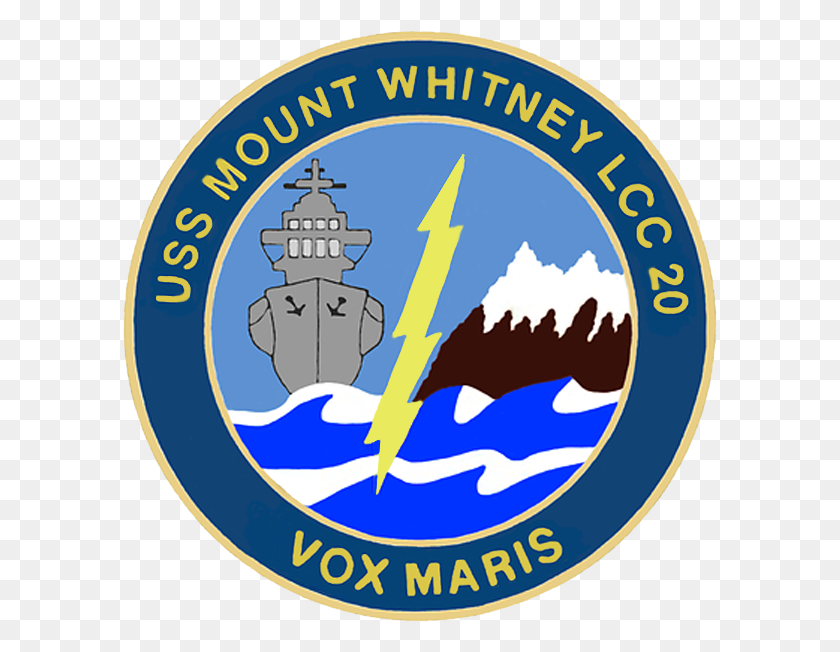 594x592 Uss Mount Whitney Crest U S Naval Forces Europe Africa - Us Navy PNG