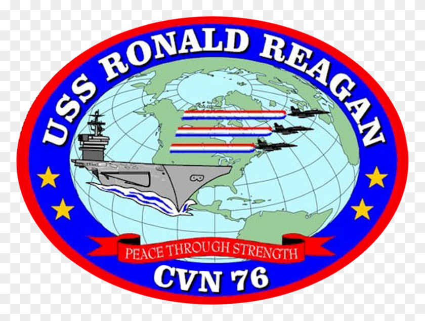 1207x889 Uss Ronald Reagan Coa - Ronald Reagan Png