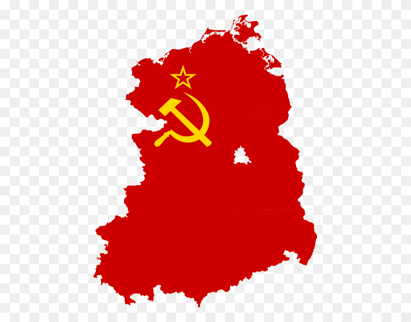 457x599 Карта Карты Флаг Восточной Германии Ссср, Восточная Германия - Немецкий Флаг Клипарт
