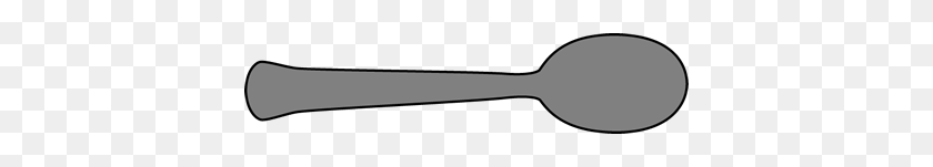 400x91 Utensil Clip Art - Spoon Clipart Black And White