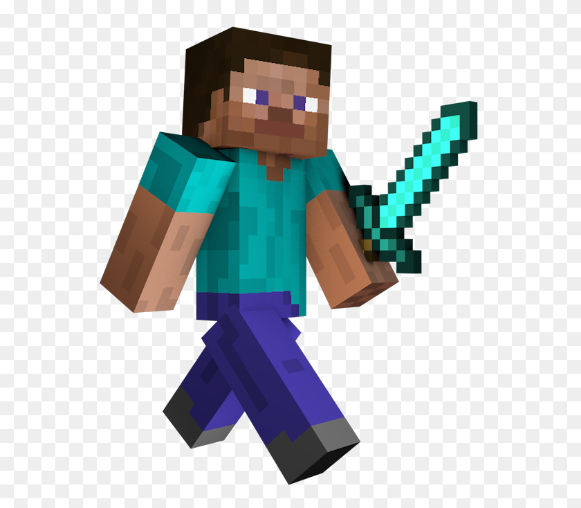 560x674 V - Minecraft Characters PNG