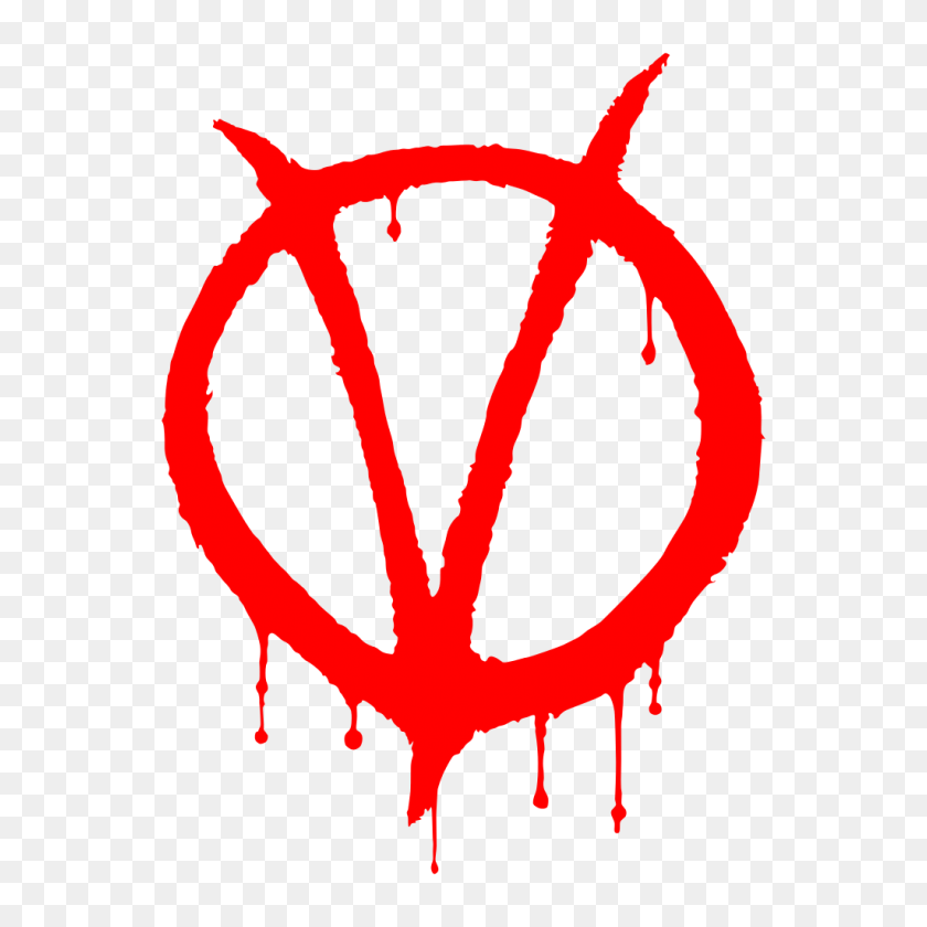 1024x1024 V For Vendetta Graffiti - V PNG