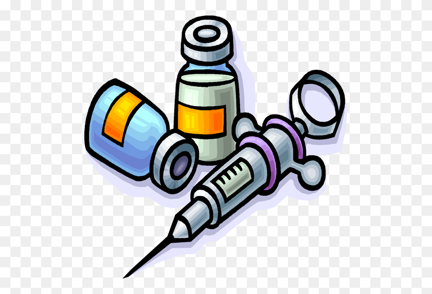512x512 Vaccine Clipart, Flu Shot Needle Clip Art - Immunization Clipart