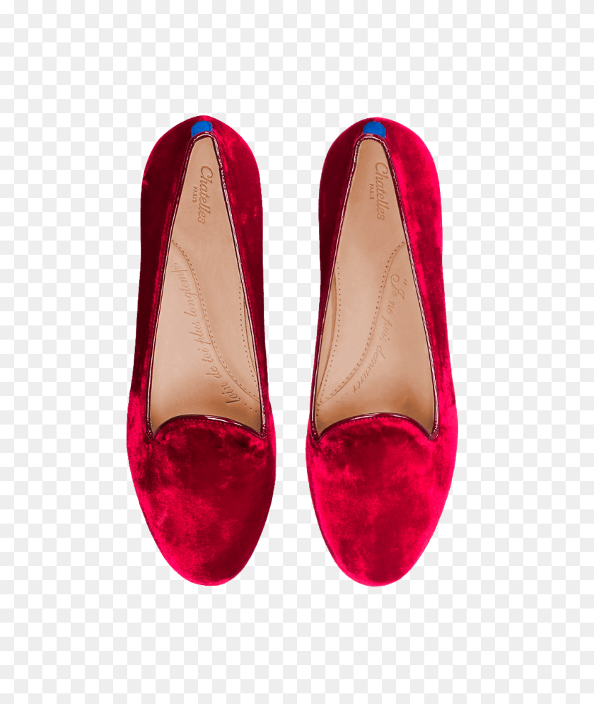 1000x1200 Valentin Love Red Velvet Slippers - Ballet Shoes PNG
