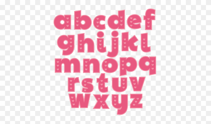 432x432 Valentine Alphabet Scrapbook Cuts Cutting Doodle Cut - Alphabet PNG
