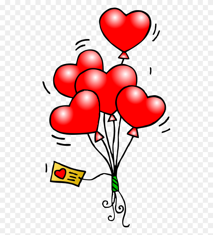 505x867 Valentine Balloon Cliparts - Christian Valentine Clipart