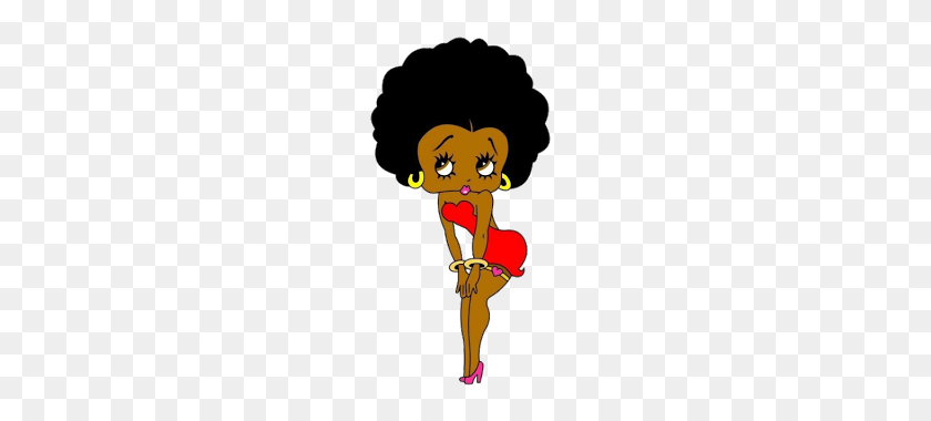 320x320 Valentine Betty - Afro Clipart