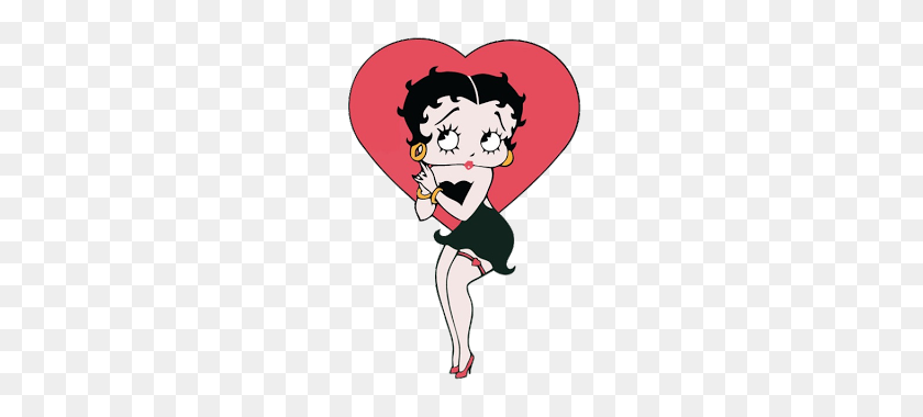 320x320 Valentine Betty - Animated Valentines Clipart