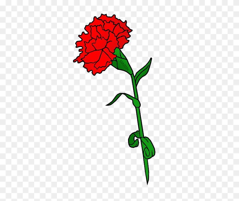 351x648 Valentine Clip Art - Carnation PNG