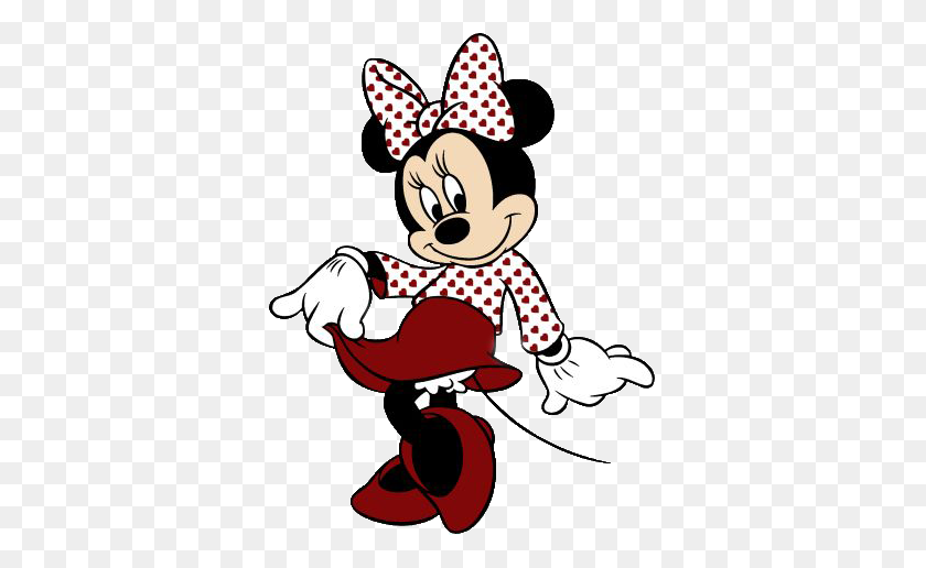 352x456 San Valentín Clipart De Disney Mickey Minnie Mouse - Disney Valentine Clipart