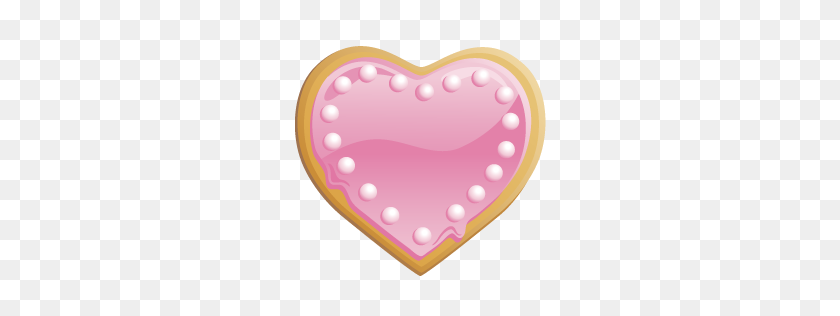 256x256 Valentine Cookie Icon - Cookie PNG