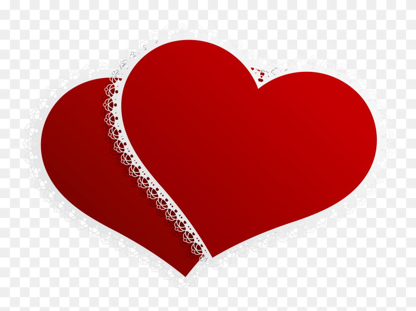 2253x1641 Valentine Double Hearts Decor Png Clipart Gallery - Valentine Heart PNG