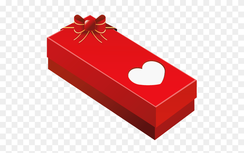 551x467 Valentine Gift Box With Heart Png Clipart Gallery - Gift PNG