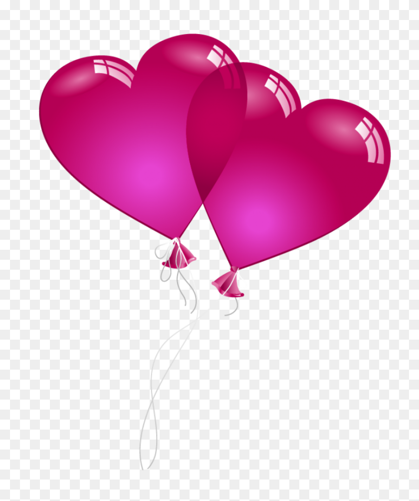 840x1016 Valentine Heart Baloons Png Clipart Gallery - Valentine PNG