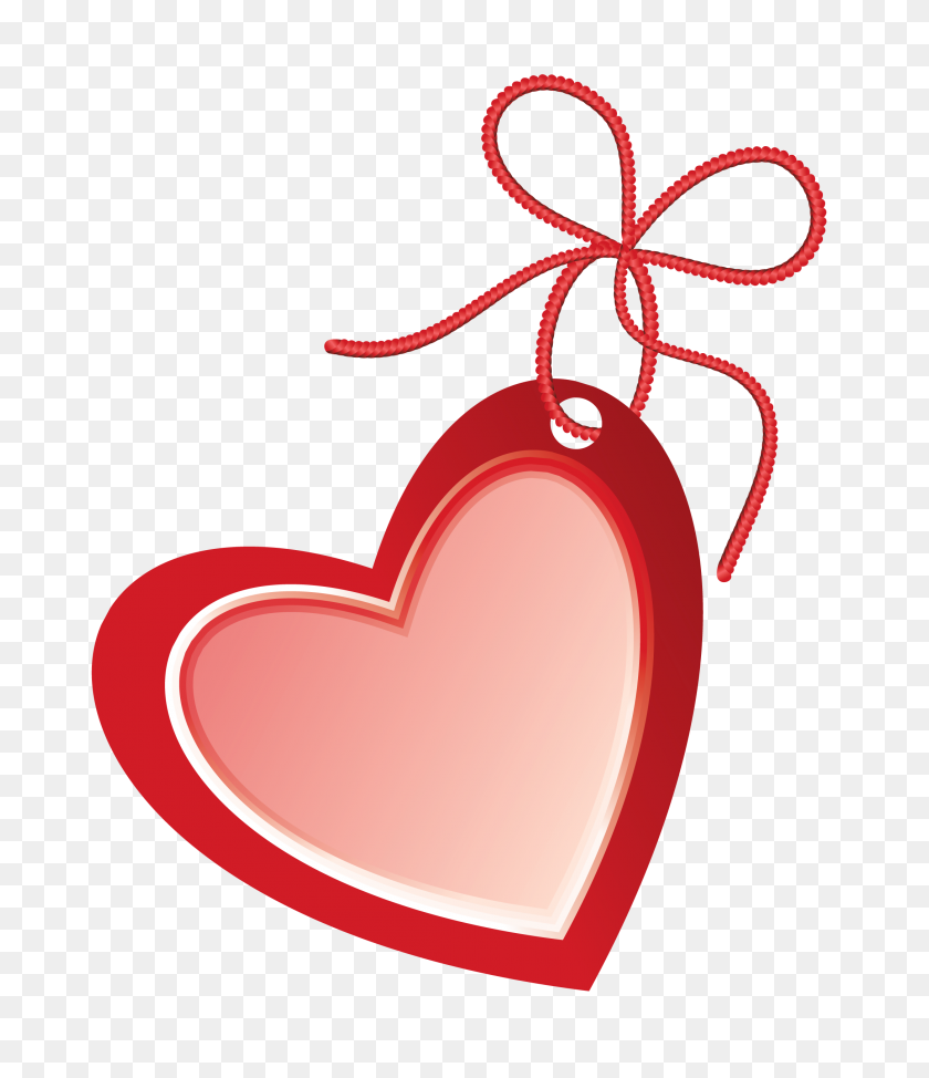 2176x2552 Valentine Heart Label Png Clipart - Red Tag PNG