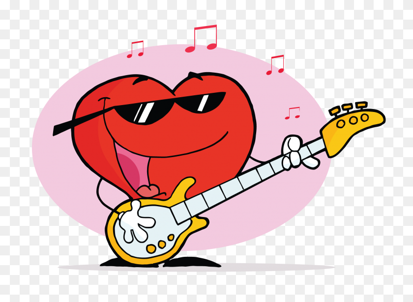 2000x1424 Valentine Musical Clip Art - Country Guitar Clipart