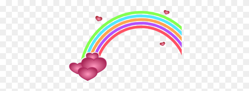 386x248 Valentine Rainbow Heart Png - Rainbow Heart PNG