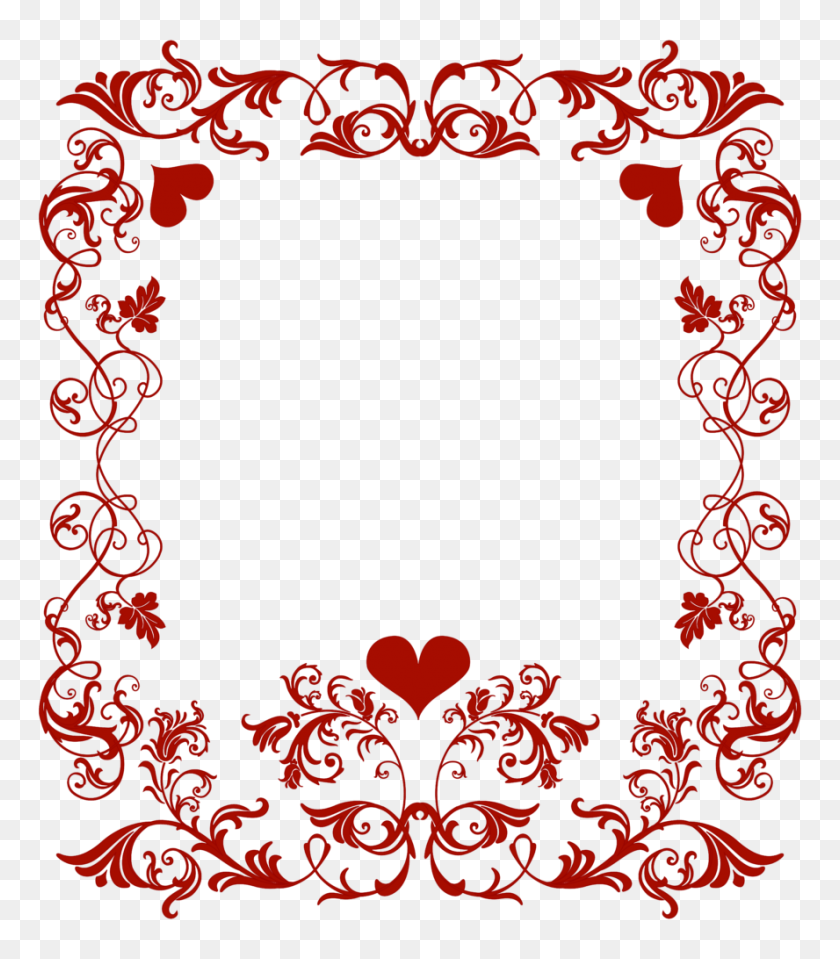 888x1024 Valentines Border Clipart Free Snowflake Images Clip Art Day - Free Veterans Day Clipart
