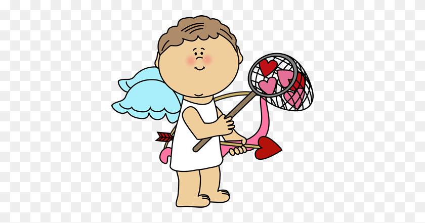 400x381 Valentines Clipart Cupid - Arrows With Hearts Clipart