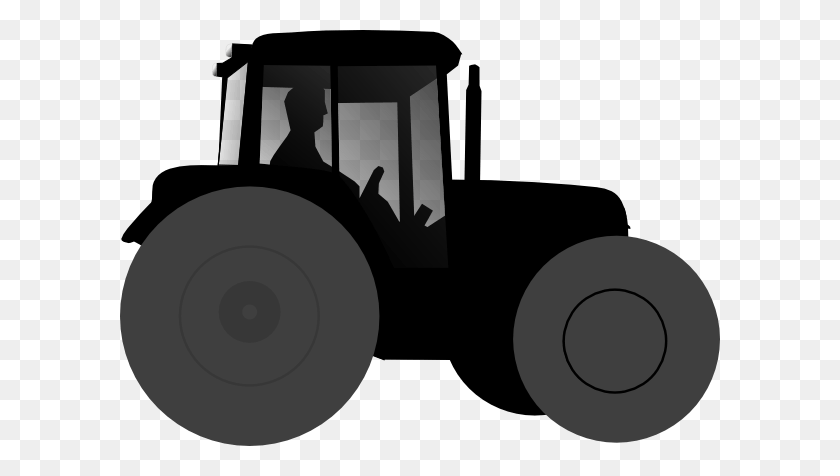 600x416 Valentines Cliparts Tractor - Construction Equipment Clipart Black And White