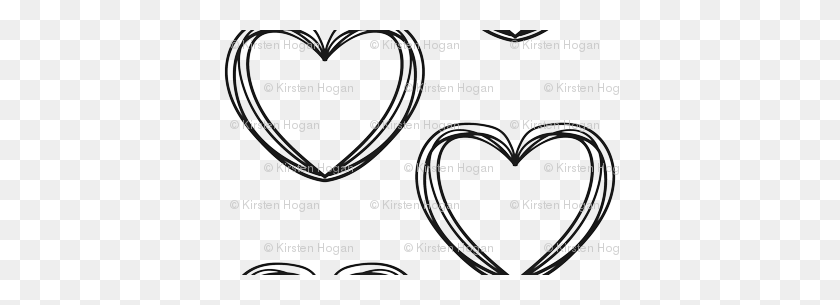 400x245 Valentine's Day Black And White Heart Stripes Cute Valentines Day - Valentines Day Black And White Clip Art