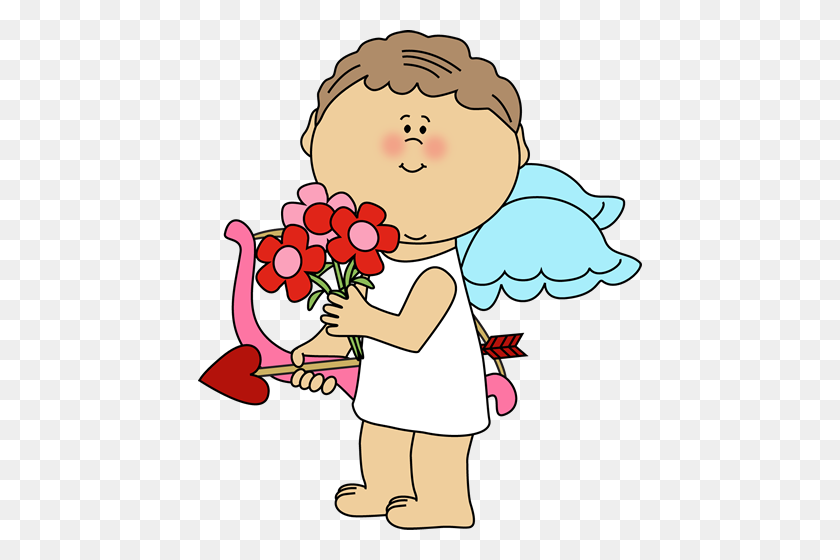 444x500 День Святого Валентина Картинки - Красивый Цветочный Клипарт