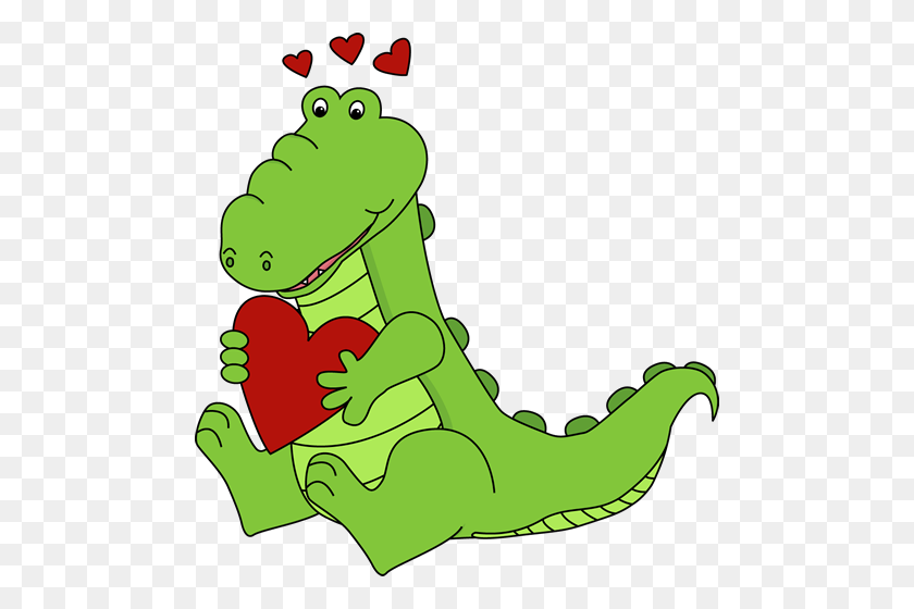 482x500 Valentine's Day Clip Art - Gator Clipart