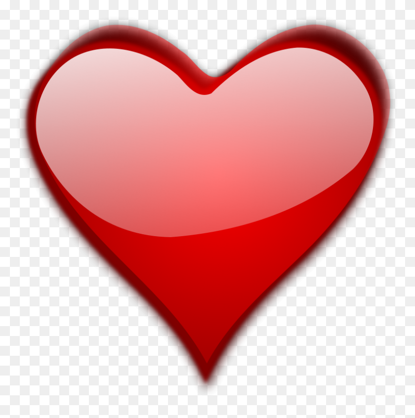 793x800 День Святого Валентина Клипарт Большое Сердце - Любовное Письмо Клипарт