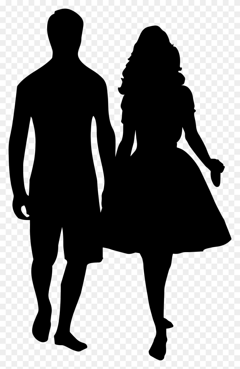 1219x1920 Valentines Day Clipart Couple - Couple Clipart Black And White