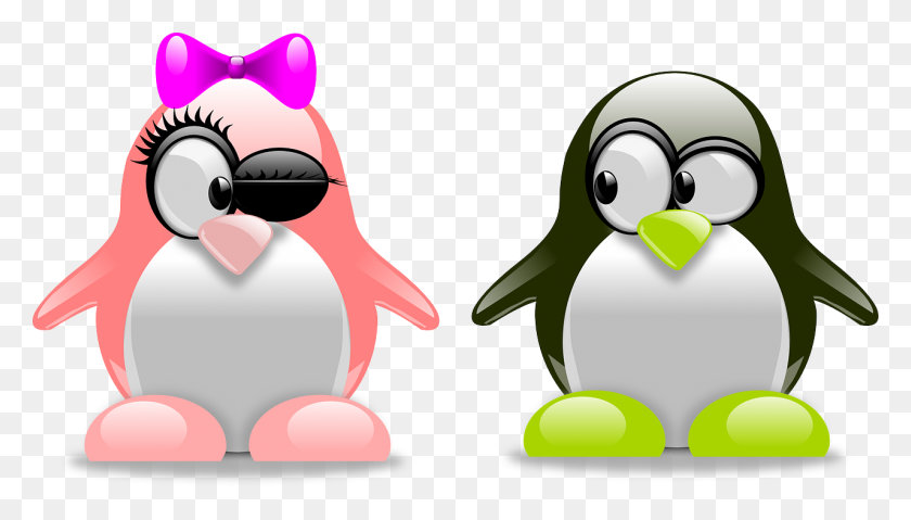 1280x689 Valentines Day Clipart Penguin - Valentines Day Clipart Black And White
