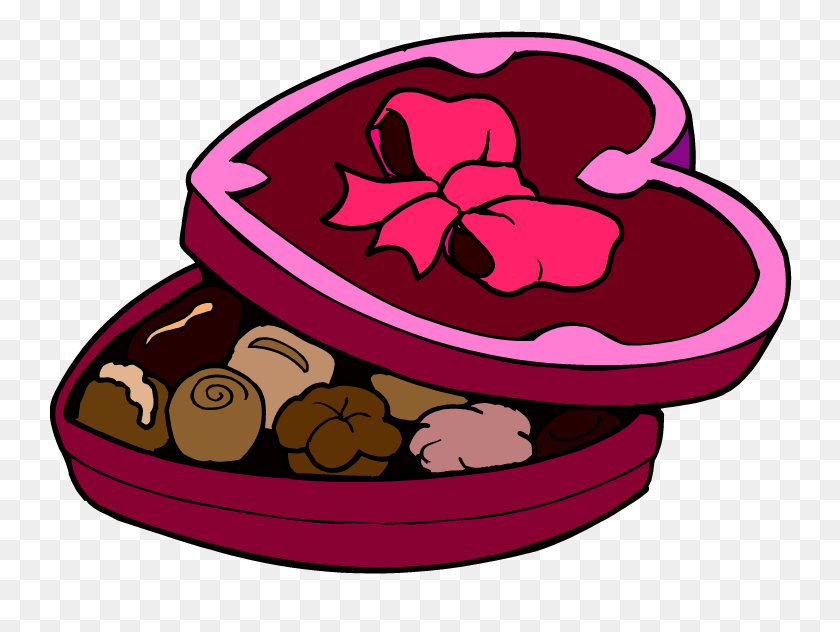 750x572 Valentine's Day Clipart Valentine Chocolate - Free Memorial Day Clip Art