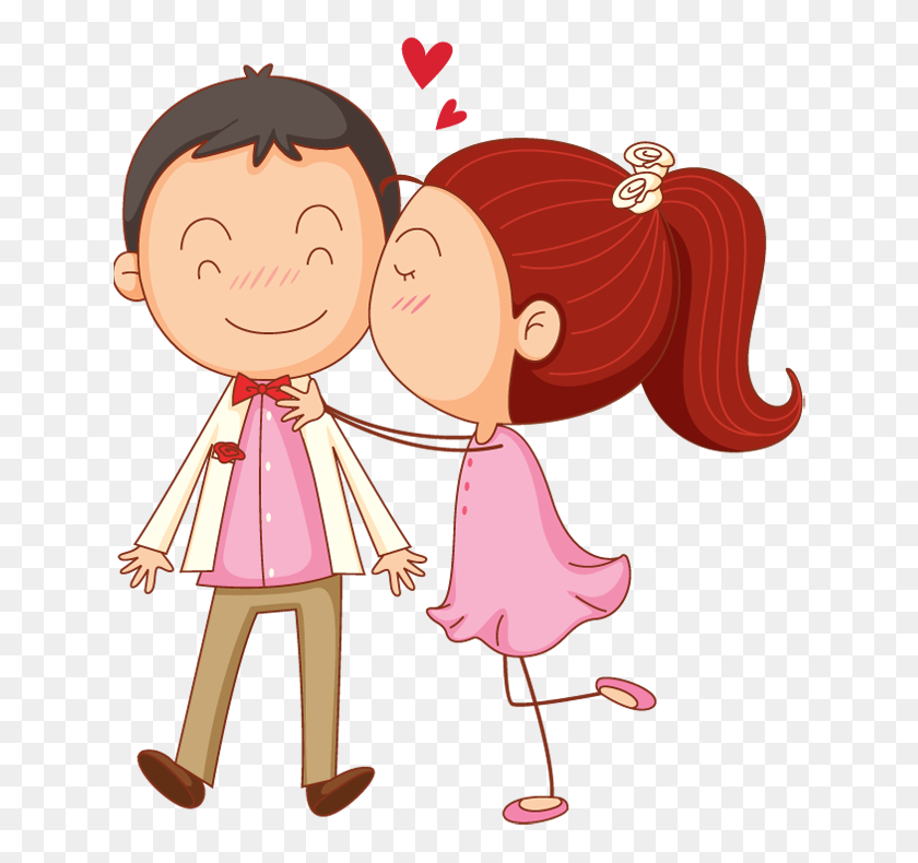 640x730 День Святого Валентина Пара Png Картинка - Счастливая Пара Png