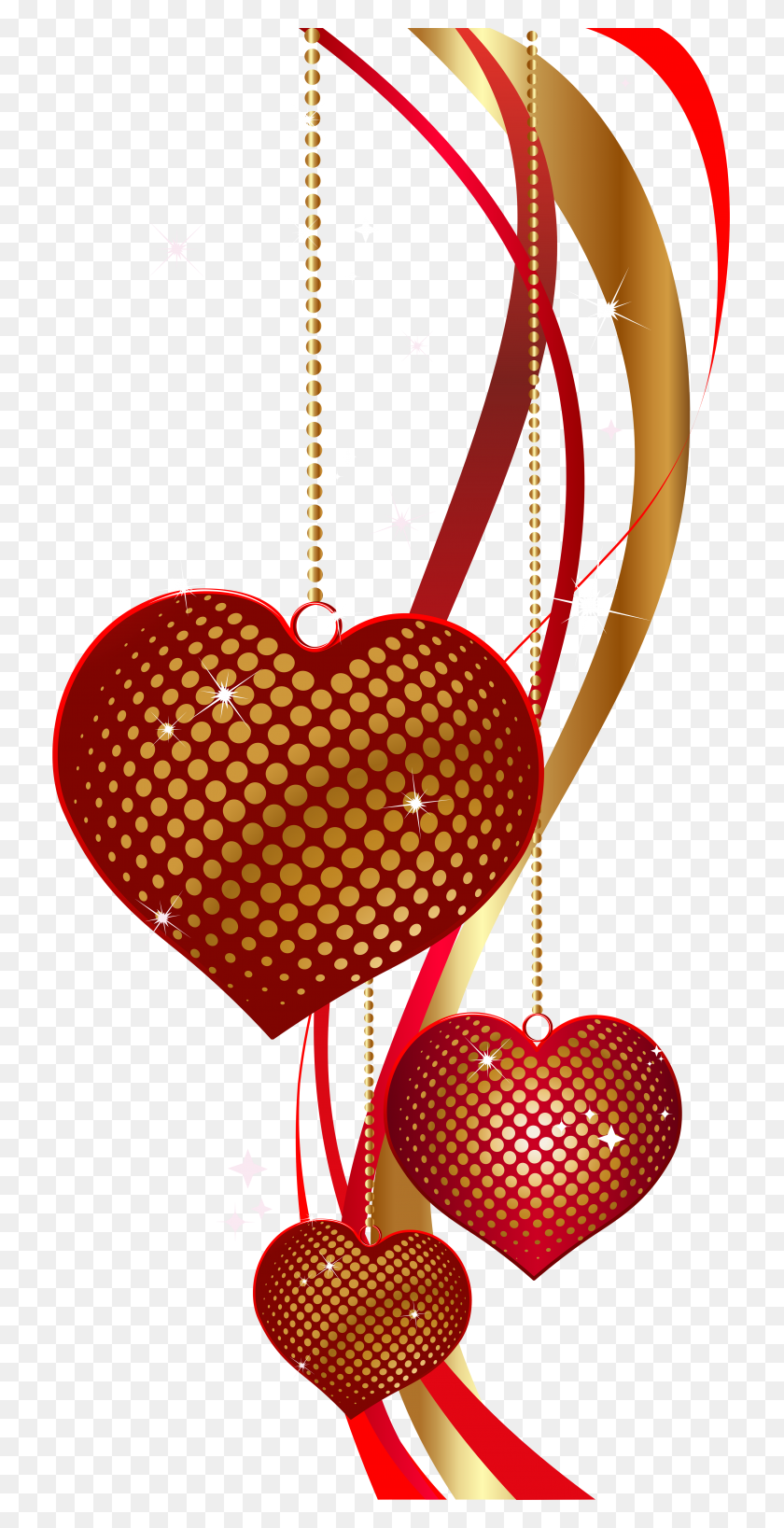3956x8000 День Святого Валентина Декоративные Сердечки В Png Картинках Галерея - Сердце Клипарт Png