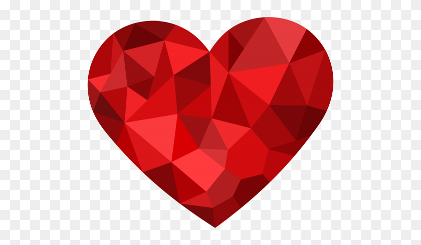 500x430 Valentine's Day Heart - Coracao PNG
