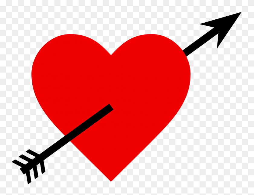 2000x1500 Imágenes Prediseñadas De Corazón Y Flecha De San Valentín - Imágenes Prediseñadas De Corazones De San Valentín