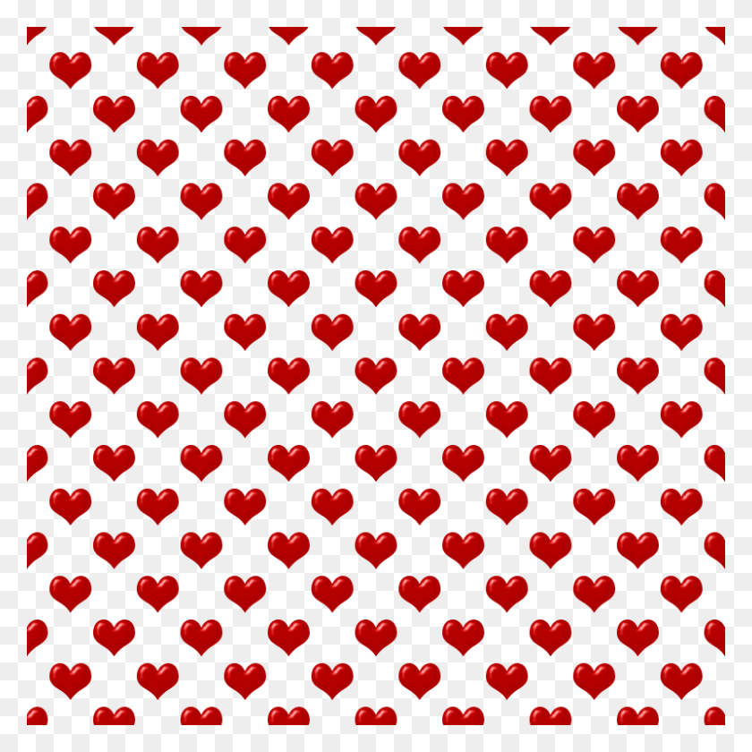 800x800 Valentines Hearts Backgrounds Clip Art - Thistle Clipart