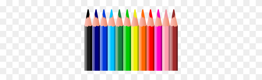 300x199 Valessiobrito Coloured Pencils Clip Art - Pencil Border Clipart