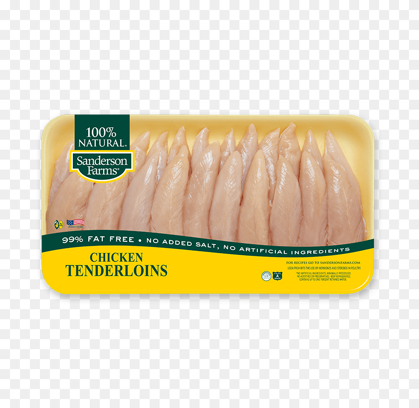 709x758 Value Pack Chicken Tenderloins - Chicken Breast PNG