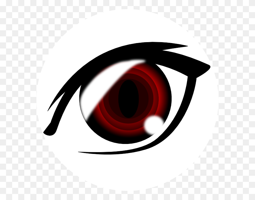 600x600 Vampire Anime Eye Clip Art - Cartoon Eyes Clipart