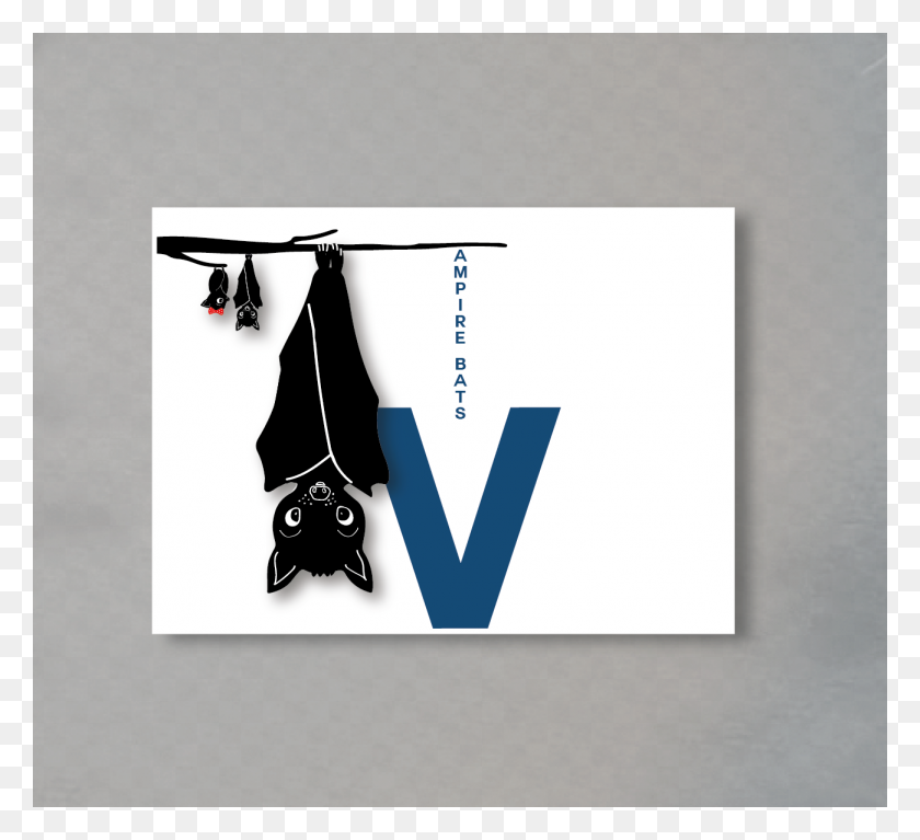 1299x1179 Vampire Bat, Alphabet, Alphabetimal, Letter, V, Card - Letter V PNG