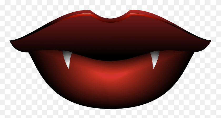 8000x4003 Vampire Lips Transparent Png Clip Art Gallery - Red Lips PNG