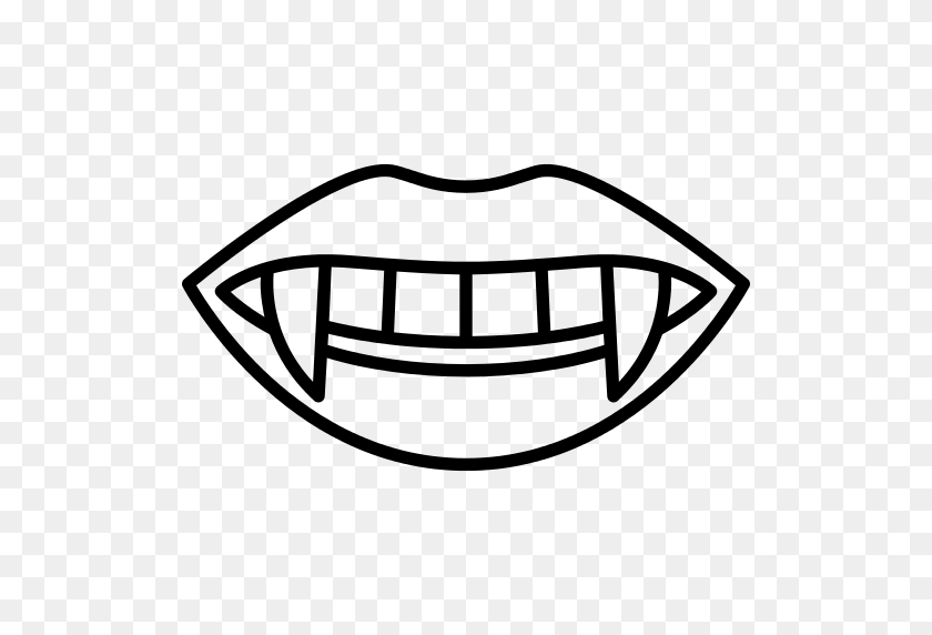 512x512 Vampire Png Icon - Vampire Fangs PNG