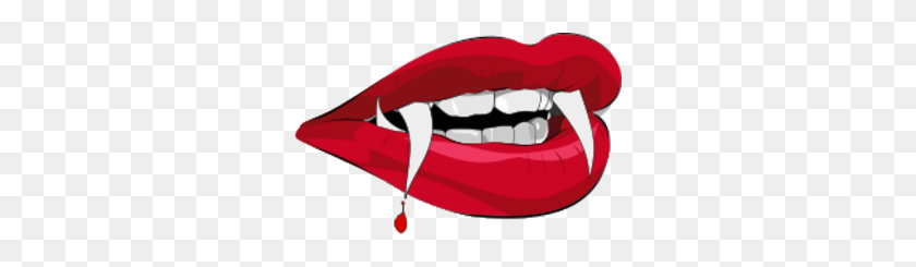 300x185 Vampire Teeth T Free Images - Vampire PNG