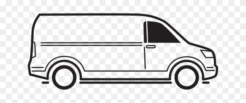 800x300 Van Clipart Blanco Y Negro, Clipart Cute Minivan Bampw I - Church Bus Clipart