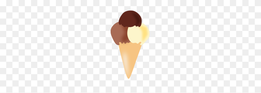 128x241 Vanilla Ice Cream Clipart - Vanilla Ice Cream PNG