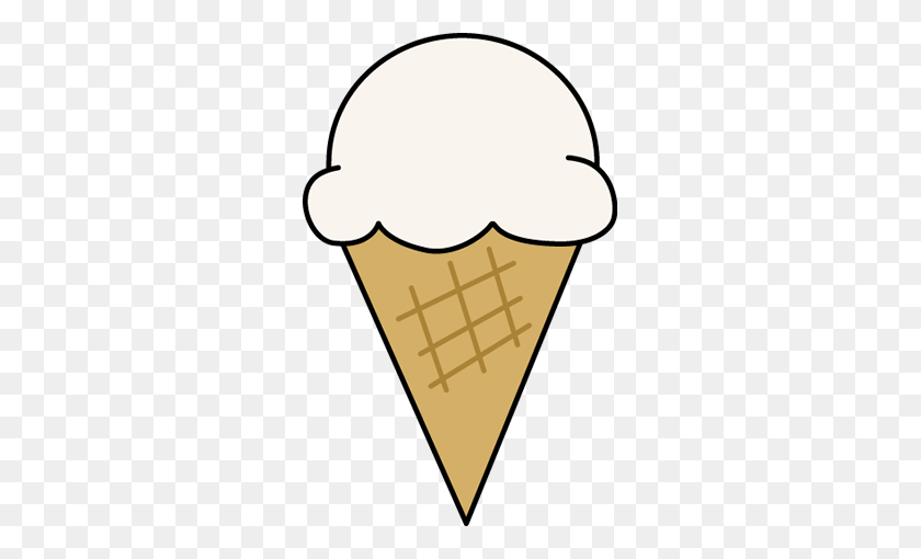 287x450 Vanilla Ice Cream Cone Clip Art - Faq Clipart