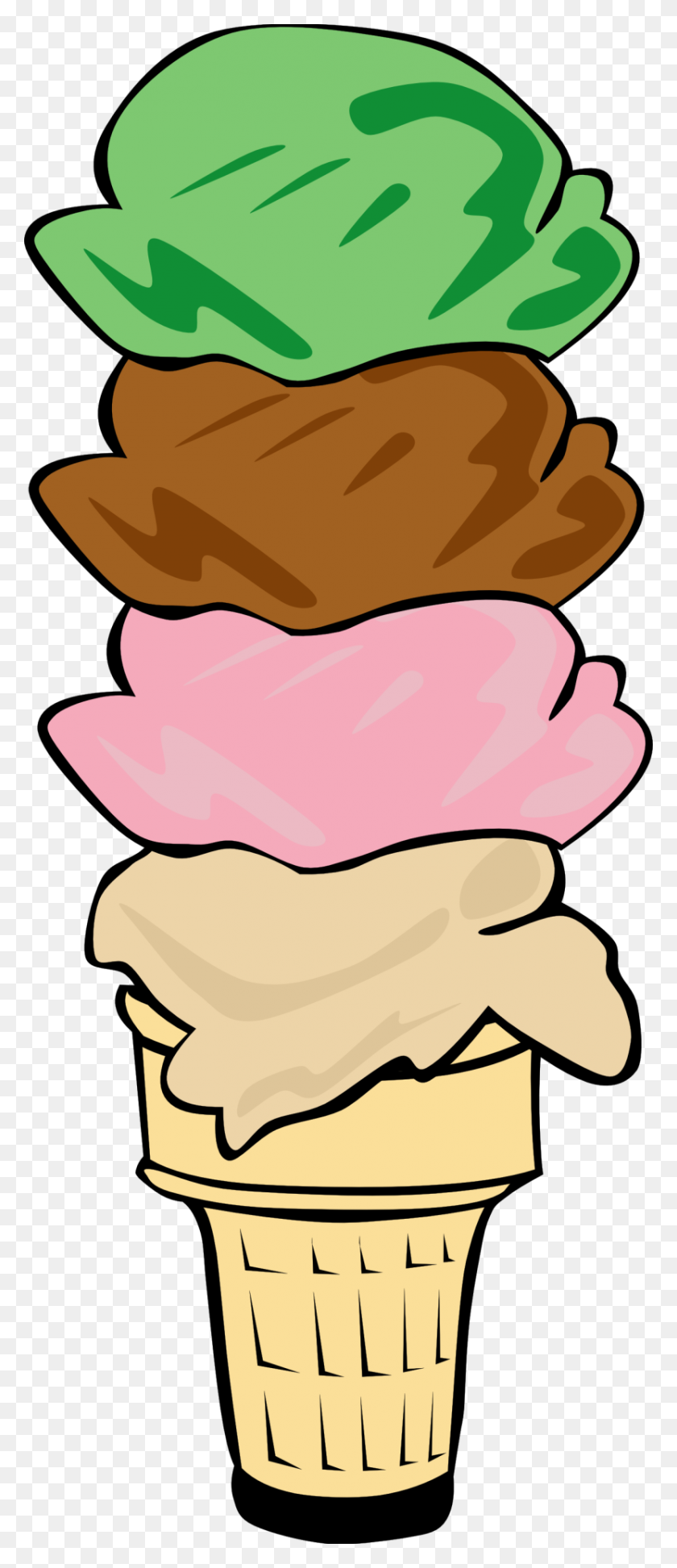830x2006 Vanilla Ice Cream Cone Clip Art, Vanilla Ice Cream Cone Clip Art - Vanilla Clipart