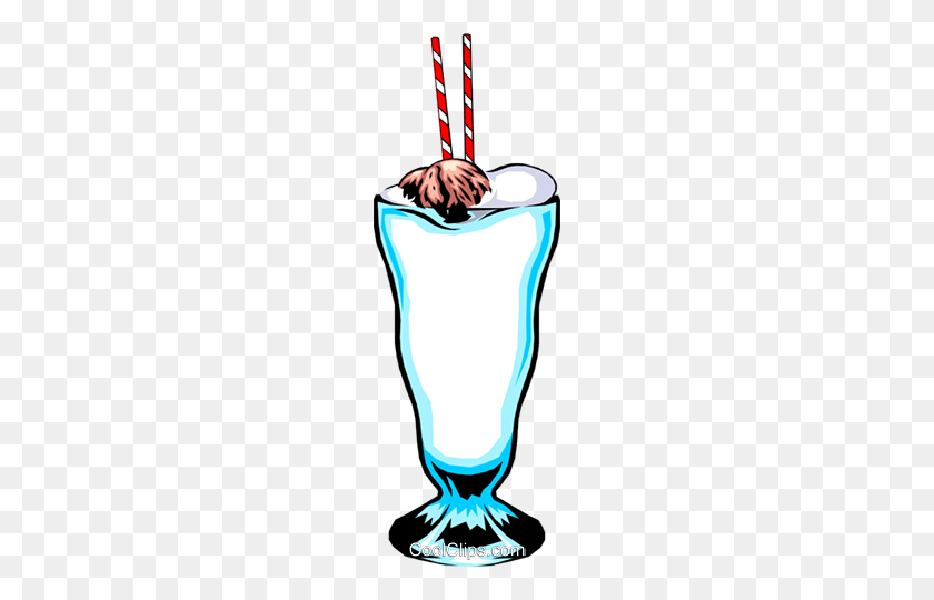 168x480 Vanilla Milkshake Royalty Free Vector Clip Art Illustration - Milkshake Clipart