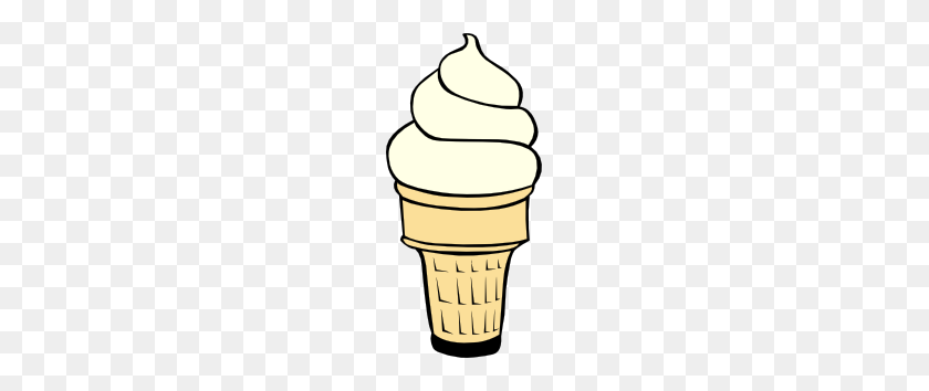 141x294 Vanilla Soft Serve Ice Cream Cone Clip Art Free Vector - Vanilla Clipart