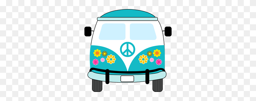 286x273 Vans Clipart Hippie Van - Minivan Clipart